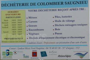 Déchetterie Colombier-Saugnieu